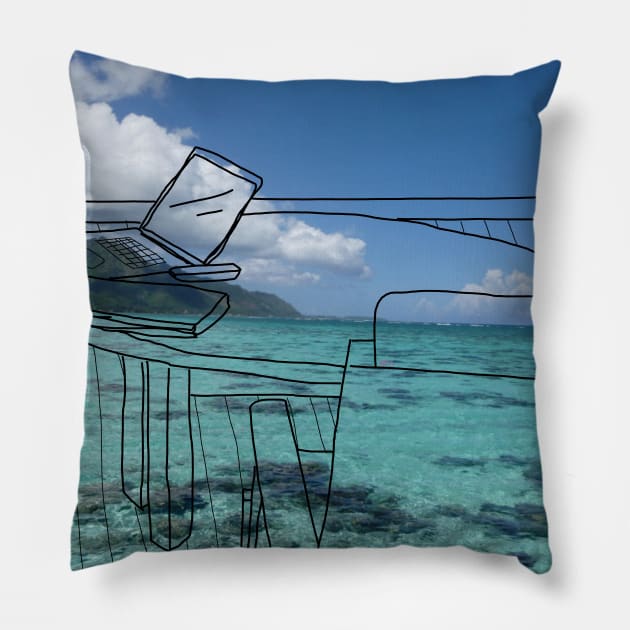 Out of Office Pillow by HFGJewels