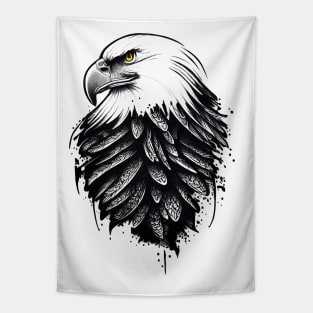 Eagle Wild Animal Nature Illustration Art Tattoo Tapestry