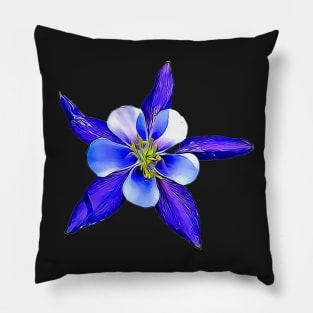 Colorado Transplant Gift Colorado State Flower Aquilegia Coerulea Colorado Blue Columbine Pillow
