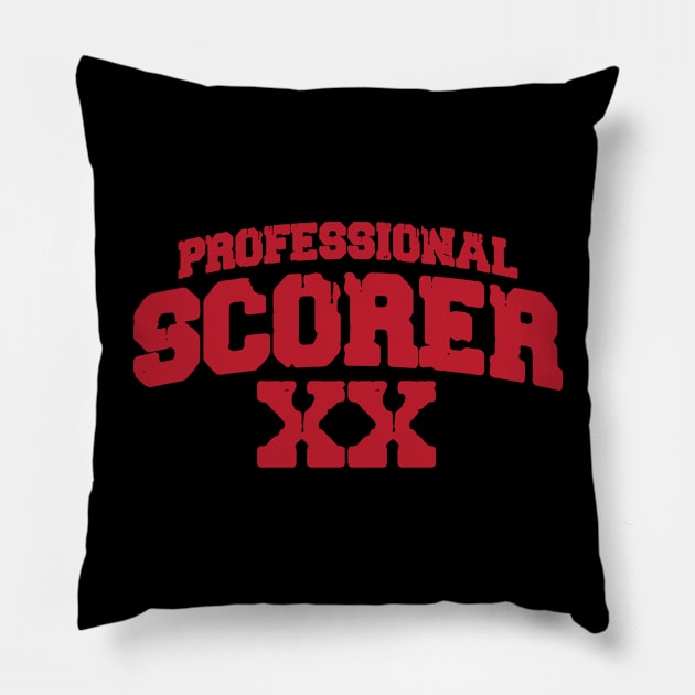 Professional Scorer Pillow by badlymerch