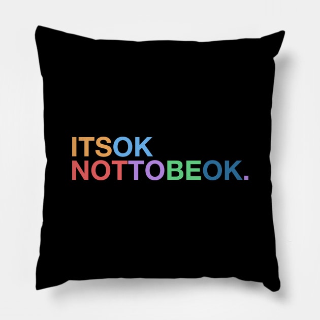 It's OK NOT To Be OK Pillow by NeonSunset