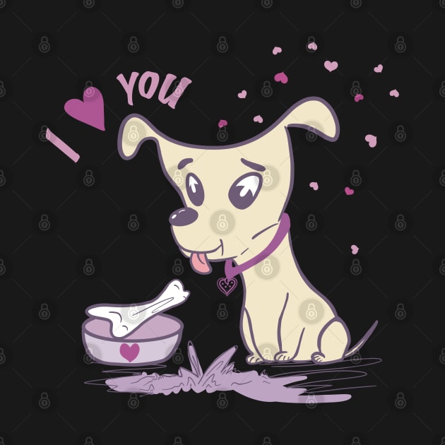 Valentine dog by Xatutik-Art