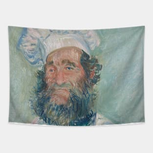 Portrait of Pere Paul by Claude Monet Tapestry