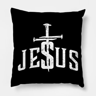 Jesus, nails, Christian, Jesus Christ Pillow