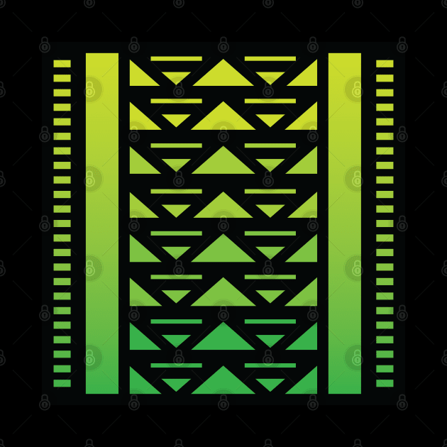 “Dimensional Flow” - V.6 Green - (Geometric Art) (Dimensions) - Doc Labs by Doc Labs