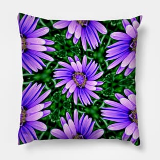 Cute Purple Aster Pattern Pillow