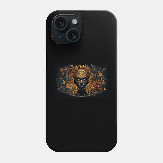 Africa Nocturne - Design 1 Phone Case by Joe Neckbone's Hangout