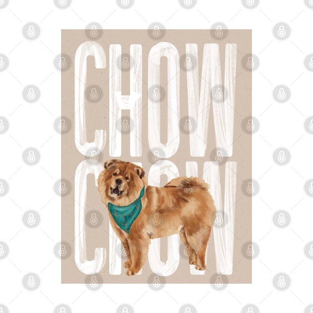 Chow Chow Dog by Art Designs