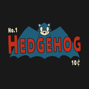 The Hedgehog // Retro Comics Cartoon Movies Gaming Bat Mashup T-Shirt