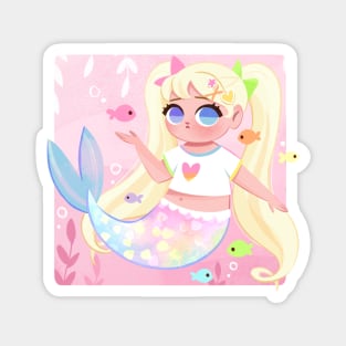 Pastel Mermaid Magnet