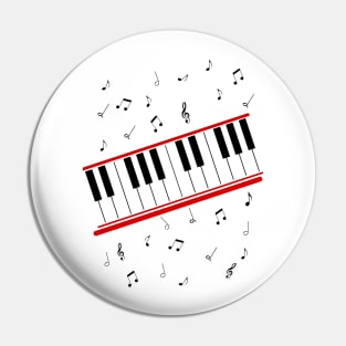 Beat It Michael Jackson piano shirt Pin