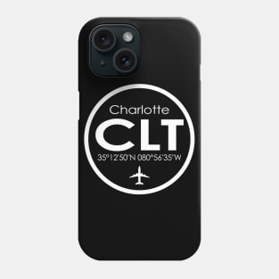 CLT, Charlotte Douglas International Airport Phone Case