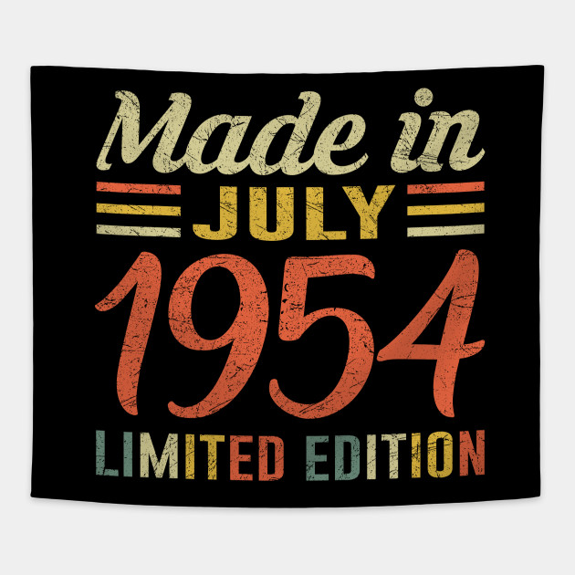 July 1954 T Shirt 65th Birthday Decorations Born In 1954 Made In