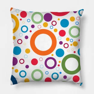 colorful circles Pillow