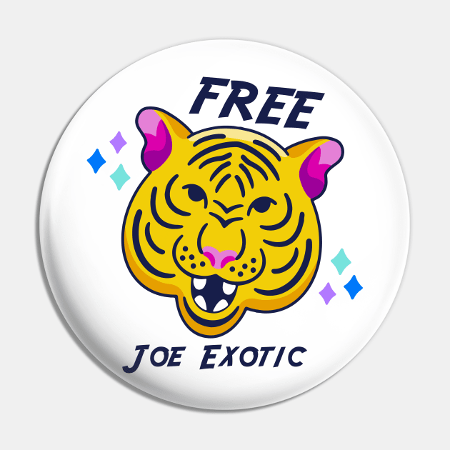 Fool Free Joe Exotic Shirt Pin by FoolDesign