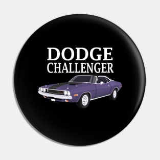 dodge challenger 1970 dark blue Pin