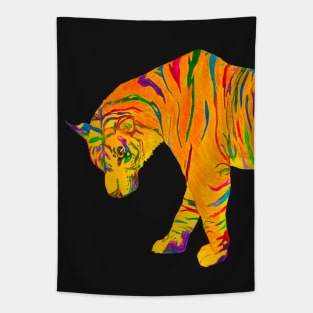 Contemplative Tiger Tapestry