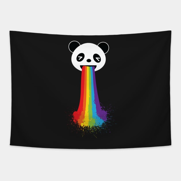 Rainbow Panda LGBT Pride Tapestry by ProudToBeHomo