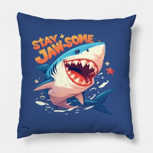 stay jaw-some Pillow