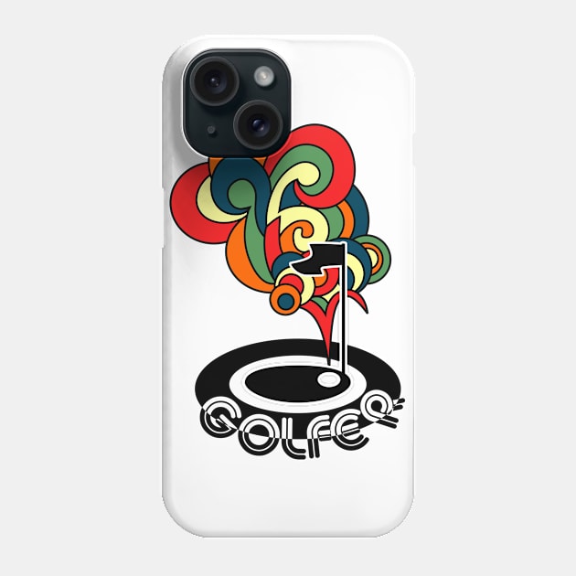 pin of golf retro Phone Case by osvaldoport76