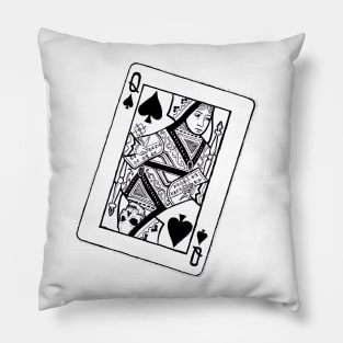 Queen of Spades Pillow