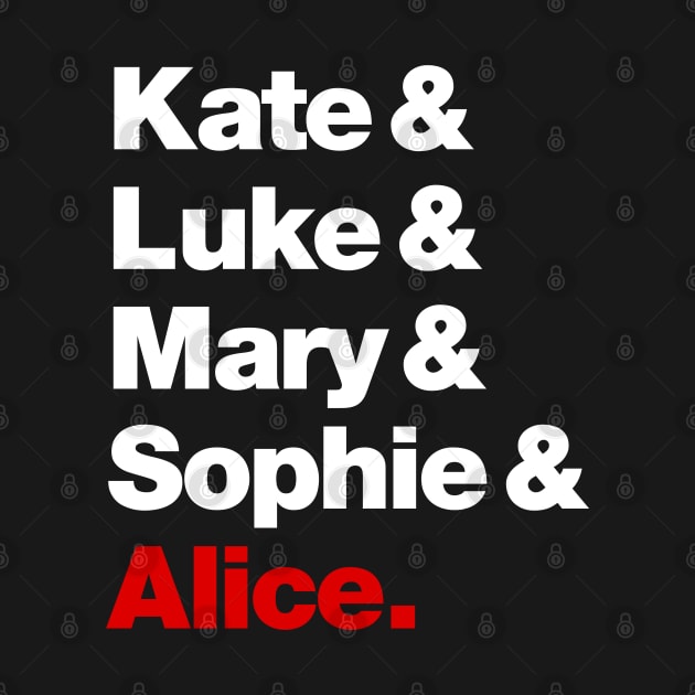 Batwoman Character Names - Kate Kane, Luke Fox, Mary Hamilton, Sophie Moore and Alice by VikingElf