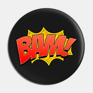 Bam Comic Book Emoji Pin