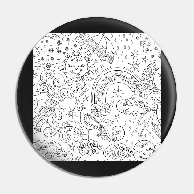 Noncolored Fairytale Weather Forecast Print Pin by lissantee