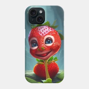 Funny cute strawberry Phone Case