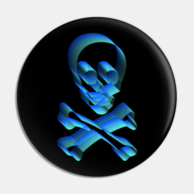 3d Psychedelic Skull And Crossbones Design Skull And Crossbones