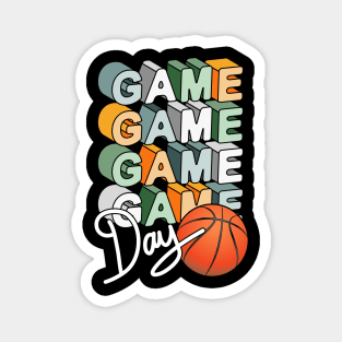 Game Day Basketball Artwork Magnet