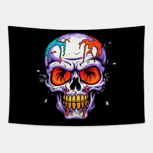 skull paint Tapestry