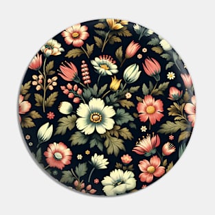 Spring Flowers Pin