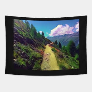 Hiking in Switzerland Tapestry