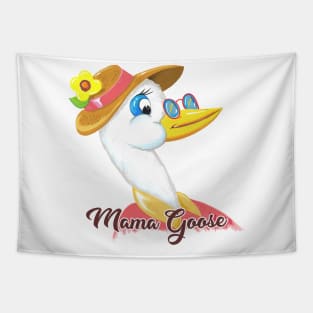 Happy Mothers day funny mama goose Tapestry