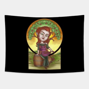 Keeper of the Norse Youth: Viking God Idun Design Tapestry