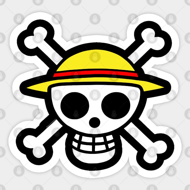 One Piece Live Action Version Pins Merry Color Skull Skeleton Luffy