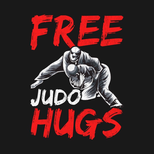 Funny Free Judo Hugs MMA Mixed Martial Arts Pun by theperfectpresents