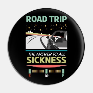 Retro Road trip the answer to all sickness 04 Pin