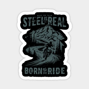 Motorcycle Motocross Motorsport Born to Ride Magnet