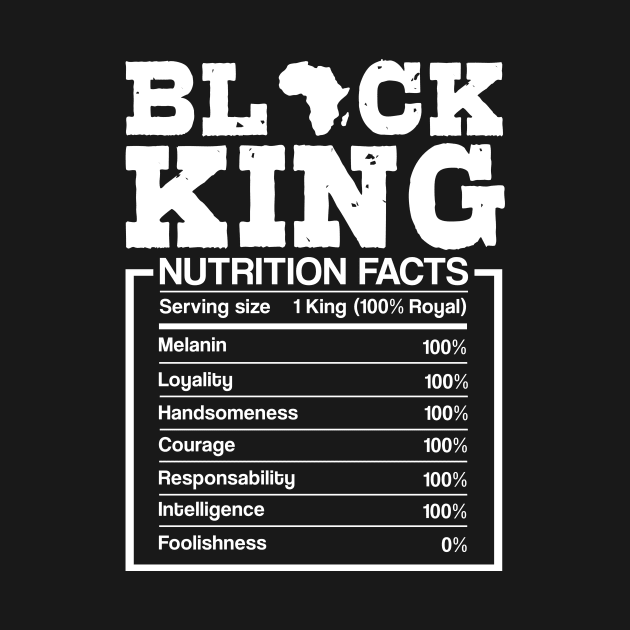 Juneteenth Black King Nutritional Facts, Melanin Dad by drag is art