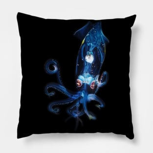 Bioluminescent Squid Pillow