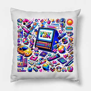 Y2k Throwback Design Pillow