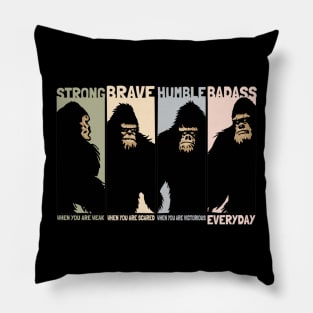 Vintage Bigfoots We Stand The Legend Pillow