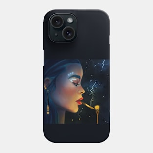 Smoking girl Phone Case