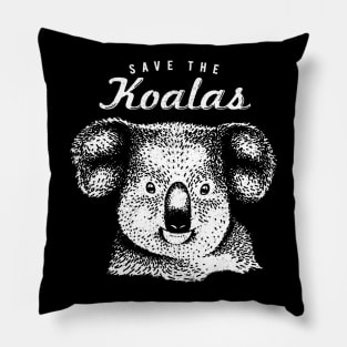 Save The Koalas Shirt - Koala Conservation Design Pillow