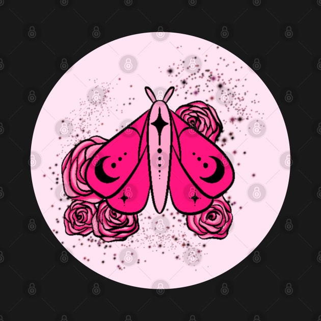 pink celestial moth by hgrasel