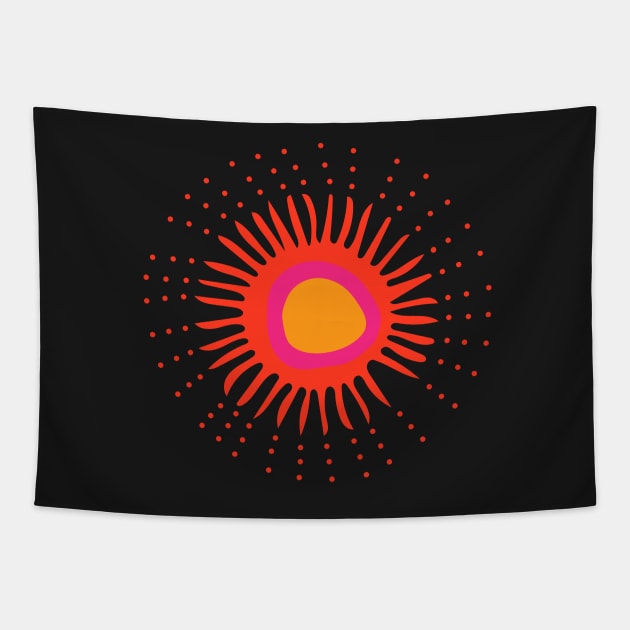 Good Vibes Sunshine Indigenous WAWEZHI CANADA Tapestry by WAWEZHI