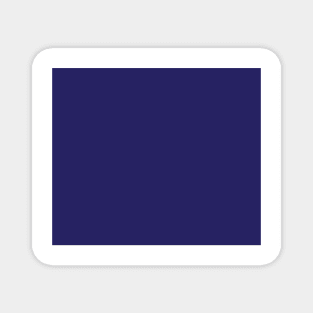 Pretty Simple Solid Dark Blue Magnet