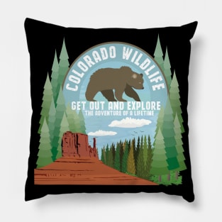 Colorado wildlife Pillow